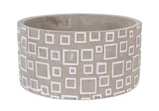 BOWL 3 5/8"H CYLINDER GRAY