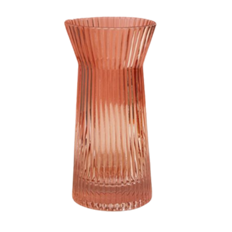 LYRICAL VASE 6.25X3" CORAL