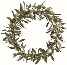 OLIVE WREATH 20" GREEN