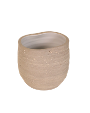 POTTERY MINIPOT 3.5"H OVAL NATURAL