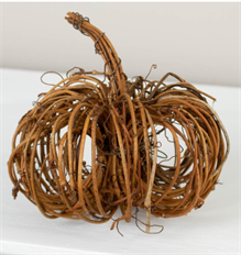 PUMPKIN GRAPEVINE 6X6X15"