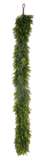 BOXWOOD GARLAND TEA LEAF 5' GRN